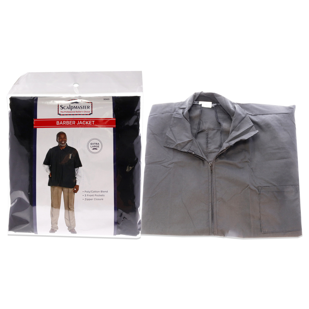 Nylon Barber Jacket - Black by Scalpmaster for Unisex - 1 Pc Jacket (XL)